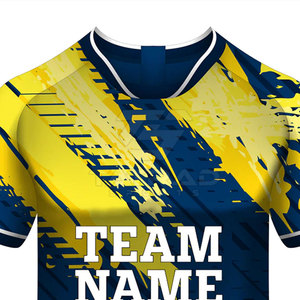 Vêtements de sport d'été pour hommes, maillot imprimé par sublimation, séchage rapide, respirant, manches courtes, col rond, nouvelle collection - Product Image 4