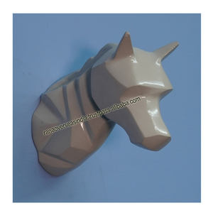 Cabeza de caballo de Metal de aluminio para colgar en la pared cabeza de Animal decoración de pared para entrada de oficina Bar y restaurante - Product Image 4