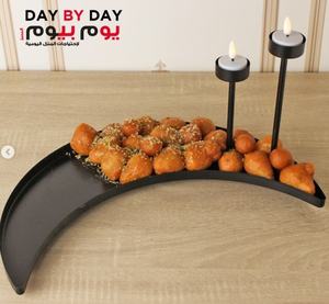 Décoration de Ramadan Moderne en Acier Argenté et Résine avec Finition Artistique pour la Décoration de Table du Ramadan - Product Image 4