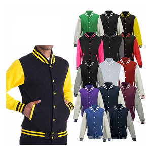 Veste universitaire homme style streetwear hiver, coupe ajustée, en toile, col montant, fabrication pakistanaise, style vintage universitaire - Product Image 3