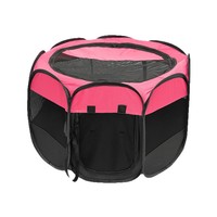 Grand enclos octogonal pliable pour animaux de compagnie, cage pour chien et chat, tente pour animaux de compagnie d'intérieur et d'extérieur, toute saison
