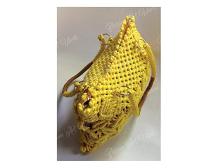 Sac à main classique en macramé sac fourre-tout de voyage pliable coloré pour les filles sac à bandoulière décontracté quotidien à bas prix - Product Image 5