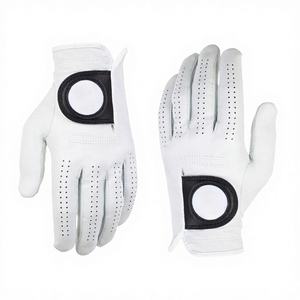 Vente en gros de gants de golf en peau de mouton respirants de haute qualité Design et logo personnalisés Doigts complets Vêtements en cuir emballés OEM - Product Image 1