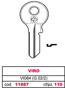 Chiave Ottone Vi084 (g.Vac 2) Viro - Product Image 1