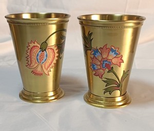 แก้วช็อตทองเหลืองทาสีด้วยมืองานตามสั่ง2025ขายดีแก้วค็อกเทลและแก้วไวน์ดีไซน์ไม่เหมือนใคร - Product Image 3