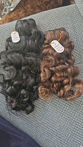 100% Natural bebé rizado crudo sin procesar virgen indio extensiones de cabello humano Remy paquetes de cabello barato vendedor a granel precio al por mayor - Product Image 4