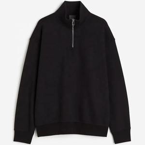 Pull à demi-fermeture éclair en coton polaire de haute qualité avec logo personnalisé 14 sweat à capuche pour hommes basics - Product Image 5