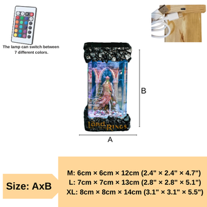 Lampe en époxy personnalisée, lampe en résine époxy, lampe en résine époxy personnalisée, lampe en bois et résine, veilleuse personnalisée, cadeau fait main, Halloween - Product Image 4