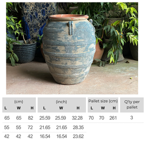 OEM ODM Vente en gros Prix compétitif Pot en céramique émaillée unique fait main écologique durable à texture rustique pour extérieur, maison et jardin - Product Image 2