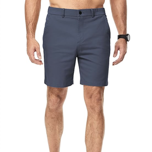 LOGO PERSONNALISÉ SHORTS CLASSIQUES DE FITNESS POUR HOMMES 7 POUCES SHORTS EN TWILL DE COTON EXTENSIBLE D'ÉTÉ SHORTS DE VÊTEMENT CASUEL VENTE EN GROS DIRECTE D'USINE - Product Image 4