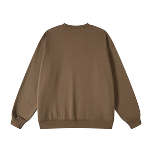 2026 Unisex Teal Heavyweight Cotton Sweatshirt Loose-Fit Drop-Shoulder Crewneck Vintage Long-Sleeve Solid Color sweatshirt Men - Product Image 2