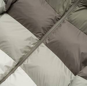 Customer Demand Fully Customized Men's Slim Fit Winter Hooded Puffer <b>Jacket</b> Breathable 100% Wool Silk Lining <b>Quilted</b> Bubble - Product Image 5