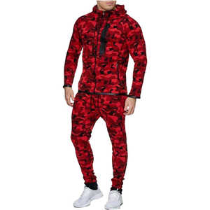 Survêtement de course pour hommes, survêtement de jogging, survêtement en polyester et coton personnalisé en gros, survêtement de sublimation - Product Image 4