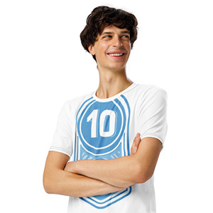 T-shirt in jersey compresso da uomo - Stampa digitale a tinta unita - Product Image 4