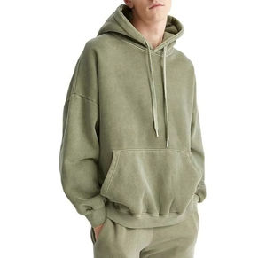 Sweat-shirt à capuche pour homme, en polaire épaisse, chaud, matière douce, logo personnalisé, sweat-shirt d'hiver - Product Image 4