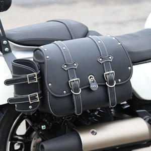 Bolsa de sillín para motocicleta de cuero genuino, impermeable, ligera y ecológica para viajes y conducción de larga distancia - Product Image 3