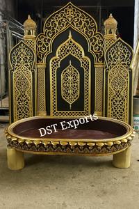 Gran Paisley estilo Haldi ceremonia telón de fondo paneles indio personalizado boda Maharaja estilo Urli gran soporte decorativo Reino Unido DST - Product Image 2