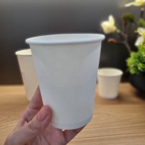 Produits tendance 2025 nouveautés gobelets en papier jetables à paroi unique pour café thé à emporter produit écologique blanc 16oz - Product Image 4