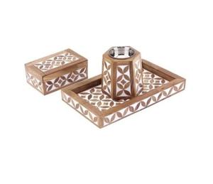 Ensemble de brûleur à bakhoor en résine avec incrustation de nacre de style vintage, design en nacre, brûleur à encens Mubakhar, cadeau pour la maison ou le bureau, pour la diffusion de parfum - Product Image 3