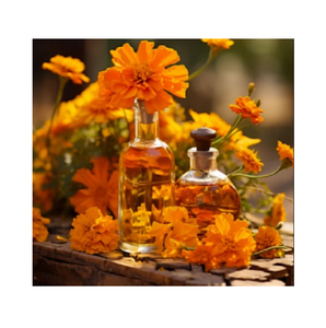 Extrait floral naturel distillé à la vapeur d'huile essentielle de Tagetes pur pour le soulagement de l'inflammation de soins de la peau d'aromathérapie - Product Image 1