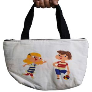 100% Cotton Canvas Tote Bag Custom Logo Printed Eco-Friendly Large Designer Travel Reusable Shopping Tote with Washable Feature - Product Image 1