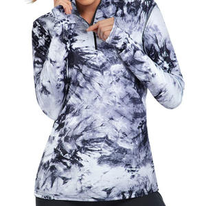 Activewear Sudadera de manga larga Tela de poliéster Ropa informal Sudadera transpirable antiarrugas y sudaderas con capucha para mujer - Product Image 4