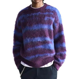Suéter de mohair de algodón 100% para hombre, ropa de invierno de la mejor calidad, color y estilo personalizados, gran oferta, transpirable y elegante - Product Image 3