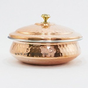 Casserole de service en métal et verre poli doré à motif de fleurs, meilleure vente de pots uniques faits à la main élégants de luxe - Product Image 4