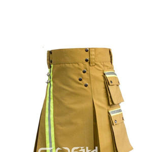 Kilt utilitaire traditionnel de pompier d'Écosse | Firemans Tactical Duty Cotton Utility Kilt Fabriqué au Pakistan - Product Image 6