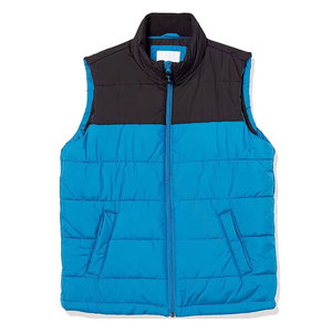 Gilet sans manches personnalisé de haute qualité Veste rembourrée avec logo Vente en gros Gilet en duvet coupe-vent pour hommes et femmes - Product Image 3