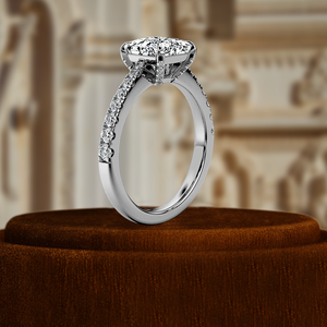 Anillo de Compromiso de Oro Amarillo de 14k con Diamante Cultivado en Laboratorio, Corte Princesa de 1CT, Certificado IGI, Regalo de Aniversario - Product Image 4