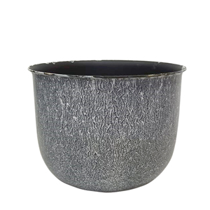 Macetas grandes de Metal para flores, macetas decorativas modernas con revestimiento de polvo de hierro para el hogar y el jardín para uso en interiores/exteriores - Product Image 1