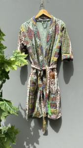 Chaqueta Kantha Vintage para mujer, vestido largo acolchado de invierno para la playa, nuevo Suzani bordado, apliques de relleno de algodón transpirable - Product Image 3