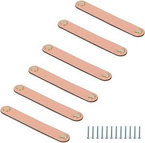 Ensemble de poignées de porte en cuir poli imperméable de style nouveau, fabriquées à la main, pour la décoration de la maison et une utilisation fonctionnelle - Product Image 3