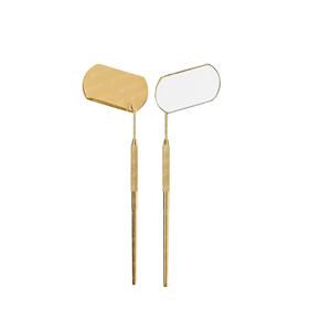 Espejo de extensión de pestañas probado a mano ligero portátil mango hueco forma cuadrada espejo de pestañas de acero inoxidable - Product Image 4