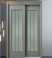 Pintu Kamar Interior PVC Ramah Lingkungan, Pintu Kamar Mandi, Ruang Tamu, Kamar Tidur, Warna Kayu Solid, Villa, Hotel, Apartemen, Pintu Interior