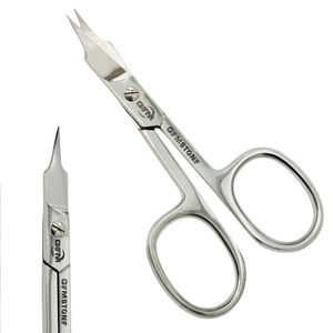 Ciseaux à cuticules en acier inoxydable de qualité supérieure avec manche en plastique, outil de beauté professionnel de précision pour manucure et pédicure - Product Image 6