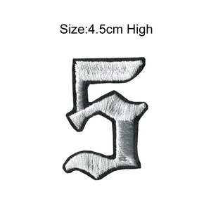 Parches bordados de tela personalizados más vendidos, insignias para coser, parches bordados, ropa, VELCRO, parches numéricos y alfabéticos - Product Image 3