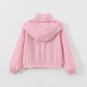 Prix de gros pour femmes 2025 grande taille imperméable respirant veste décontractée à capuche hiver Logo couleur décontracté coupe-vent - Product Image 4