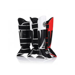 Espinilleras de Boxeo Profesionales Personalizadas de Alta Calidad, Cuero PU Transpirable, Cierre de Velcro, Entrenamiento, Sparring, Golpes - Product Image 4