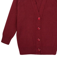 Cárdigan de Punto Unisex para Otoño, Suave, Cálido, Transpirable, de Secado Rápido, con Diseños de Parches, Suéter Escolar para Niños y Adultos, Venta al Por Mayor