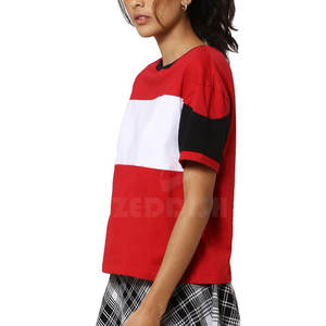 Camiseta de mujer de último diseño 2025, camisetas informales de buena calidad, camisetas de algodón y poliéster para mujer a la venta - Product Image 3