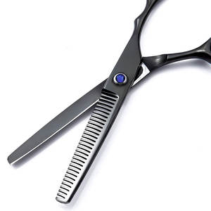 Tijeras de adelgazamiento de acero inoxidable de Color personalizadas de alta calidad para uso en salón portátil profesional con servicio OEM - Product Image 2