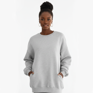 เสื้อสเวตเตอร์คอกลมสำหรับผู้หญิงใส่ได้ทั้งชายหญิง - Product Image 1