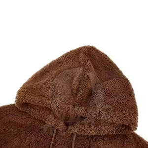 Vêtements d'hiver personnalisés Sherpa Hoodies Apparel Clothing Casual Men Sherpa Hoodies For Best Sale - Product Image 6