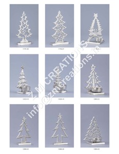 Porte-bougie moderne en aluminium et bois en forme d'arbre doré, 3 bougies chauffe-plat, accessoires de Noël, centre de table, vente chaude - Product Image 2