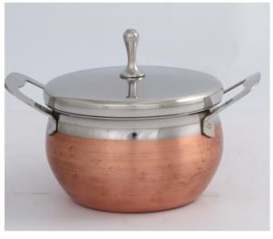 Plato de frotamiento de hotel de acero inoxidable con acabado en oro rosa con soporte para bodas y artículos de comedor de hotel plato S en Tarifa mayorista - Product Image 6