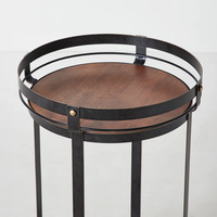 Vente en gros chariot utilitaire portable mobile à 2 niveaux chariot de bar roulant stockage en rack petite table basse créative avec roues