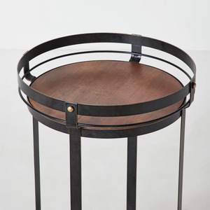 Wholesale Portable <b>Utility</b> Movable 2 Tiers Trolley Rolling <b>Bar</b> Cart Rack Storage Creative Small Coffee Table With Wheels - Product Image 3