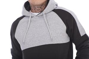 2023 Jersey para hombre, sudaderas a rayas de medio brazo y Joggers, chándal con capucha de patrón sólido, venta al por mayor, ropa activa - Product Image 3